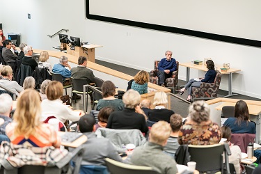 Wide view of Woodcock lecture