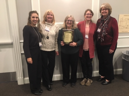 Kate LaForge (former research assistant for I-CAN), Heather Voss, Kristen Biers-Jones, Beth Doyle, and Katherine Bradley.