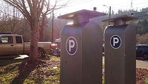 Pay station on Marquam Hill