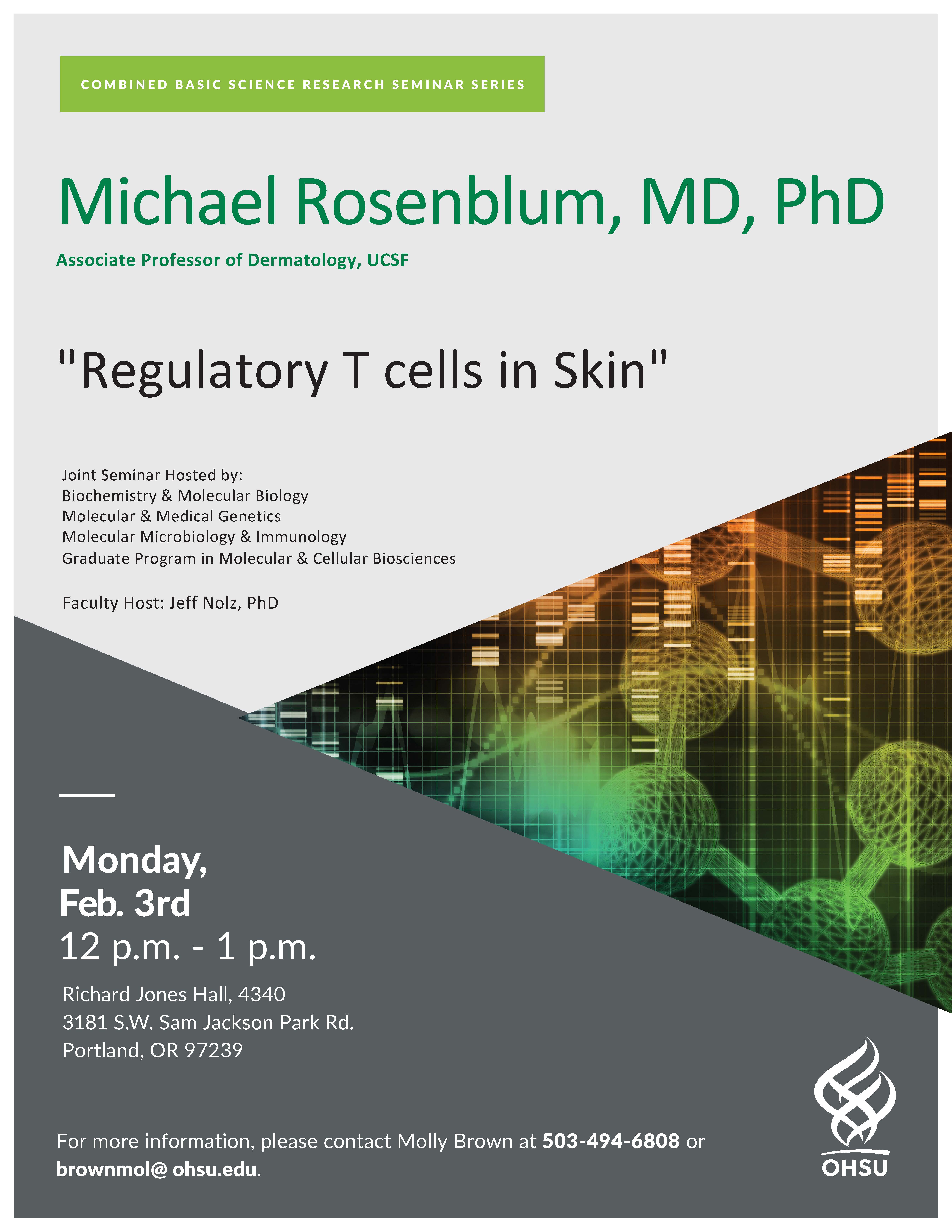 Dr. Rosenblum Seminar Flyer - 2-3-20