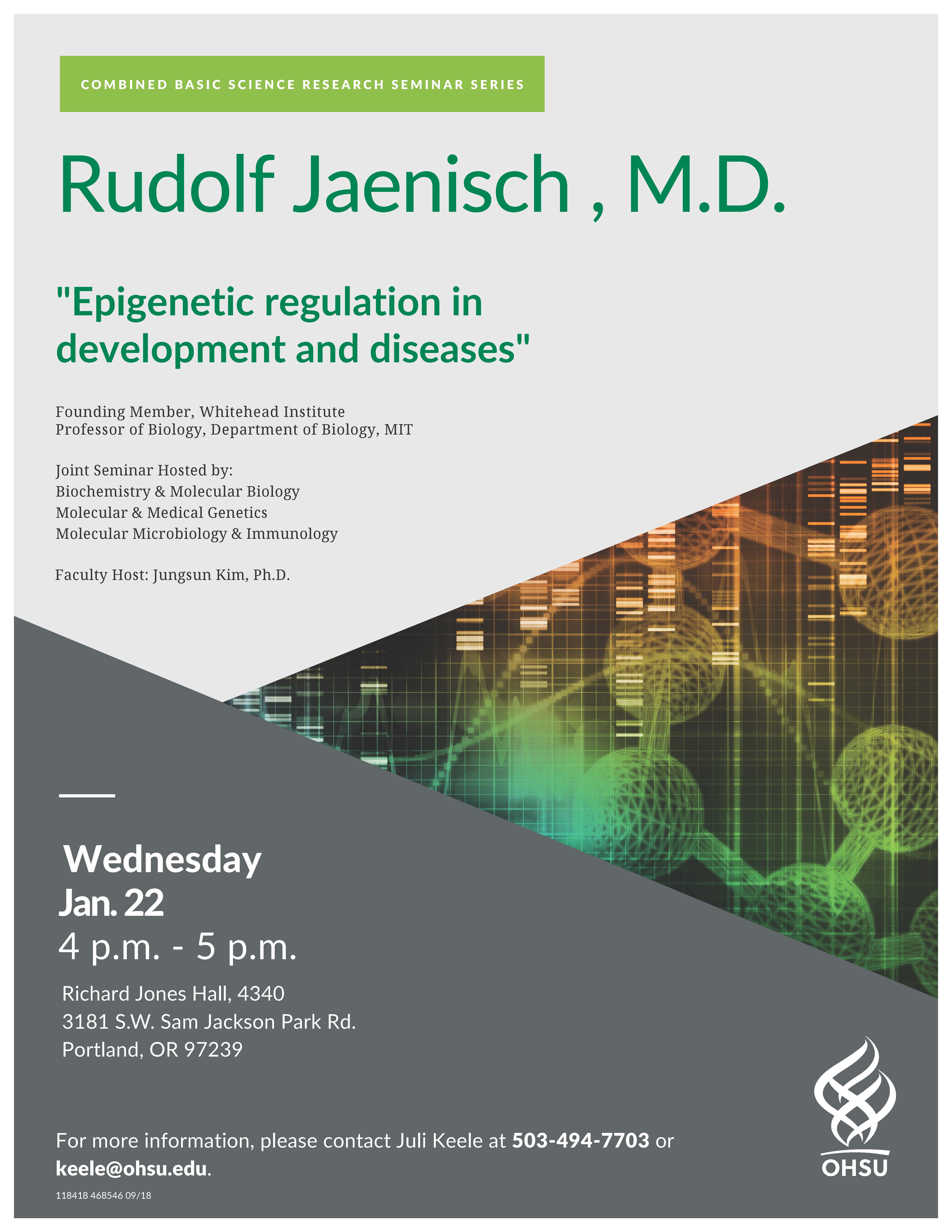 Rudolph Jaenisch, Ph.D. 1.22.19