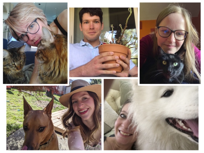 Rauch lab members and their pets 