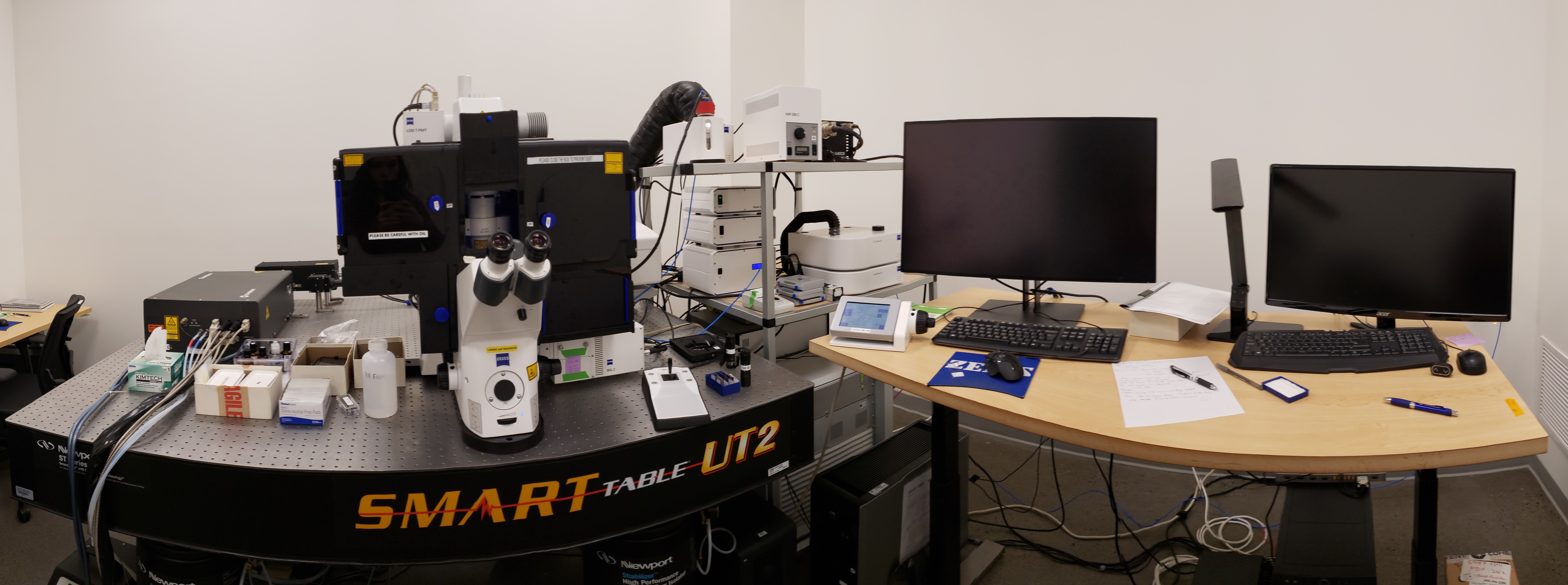 full image of super resolution laser scanning confocal microscope from Ziess