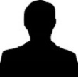 Black silhouette of a person in front of a white background
