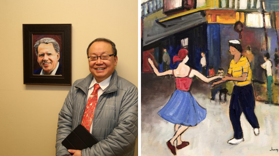 Dr. Yoo's paintings