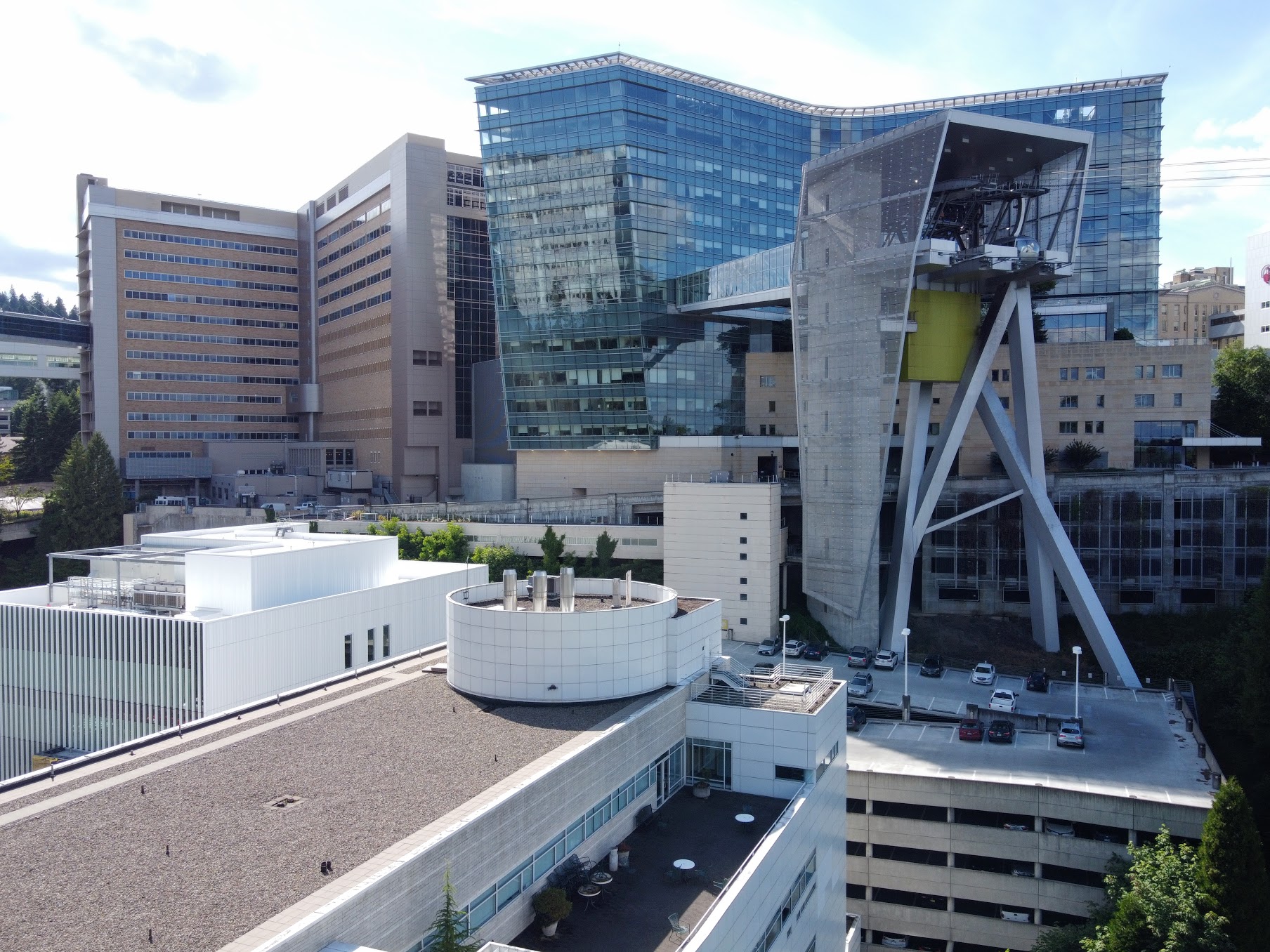 OHSU Hospital Drone View
