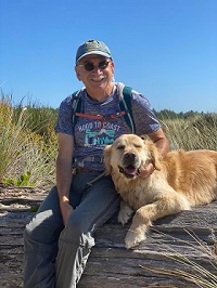 photo of Dr. Mark Wax with his dog