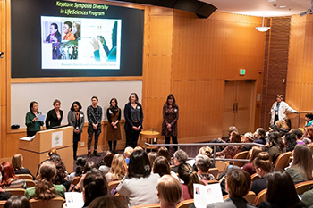 A group of women who are among the recipients of OHSU's 2020 Women in Academic Health and Medicine Award.