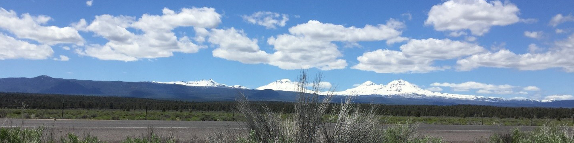 Mountain Range with Highway