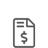 FIle icon with an embedded dollar sign
