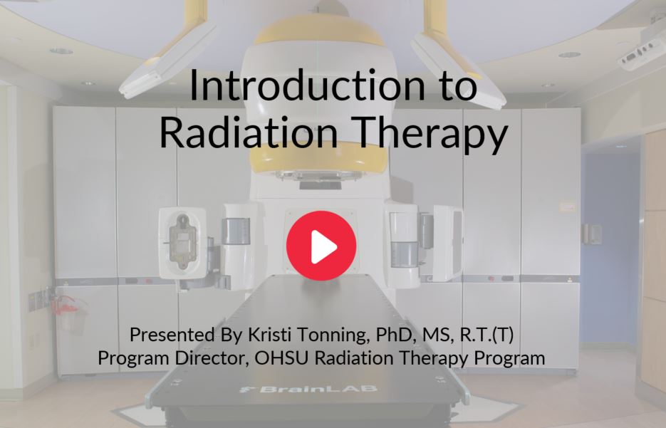 Overview of radiation therapy profession by Director Kristi Tonning