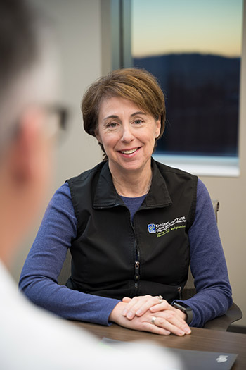 Susan Slater, one of our nurse practitioners, is part of our large team of experts for immunotherapy and cell transplants