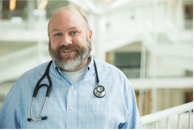 Jeff Myers, a palliative physician assistant at OHSU.