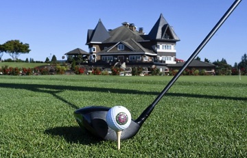 The Reserve Golf Club with putter