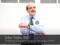 Dr. John Vetto presents a short talk on skin cancer surgery