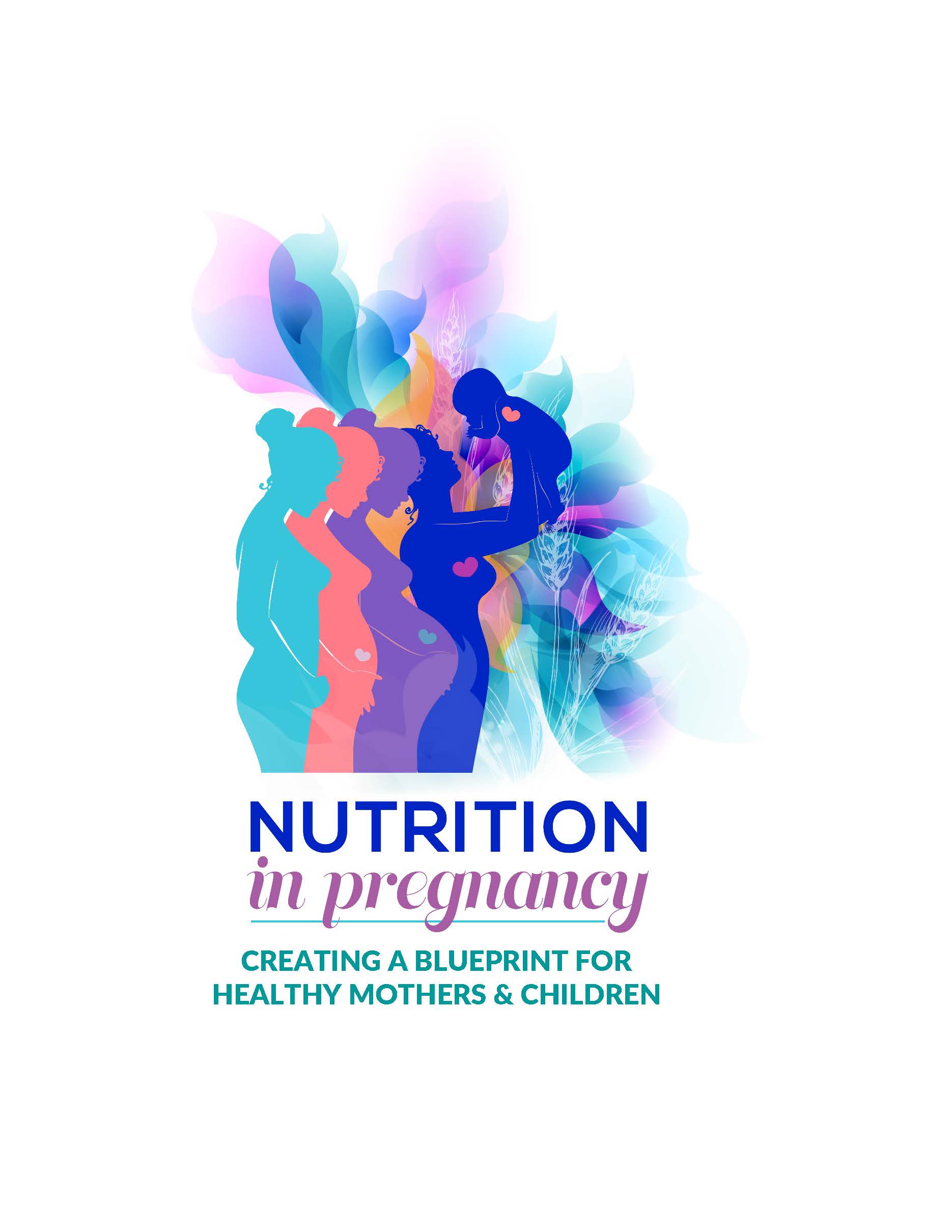 Nutrition in Pregnancy logo of pregnant woman and baby