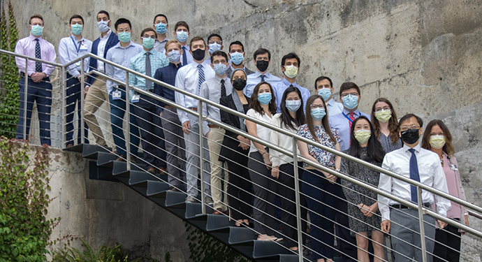 Ophthalmology resident group photo for 2021-2022