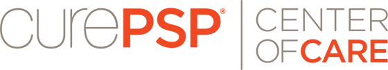 A logo that reads "CurePSP Center of Care."