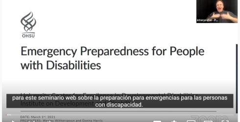 a screen shot of the webinar title slide