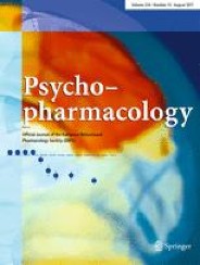 Cover of Psychopharmacology Journal