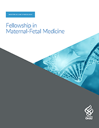 An image of the cover of OHSU's Maternal-Fetal Medicine Fellowship brochure.
