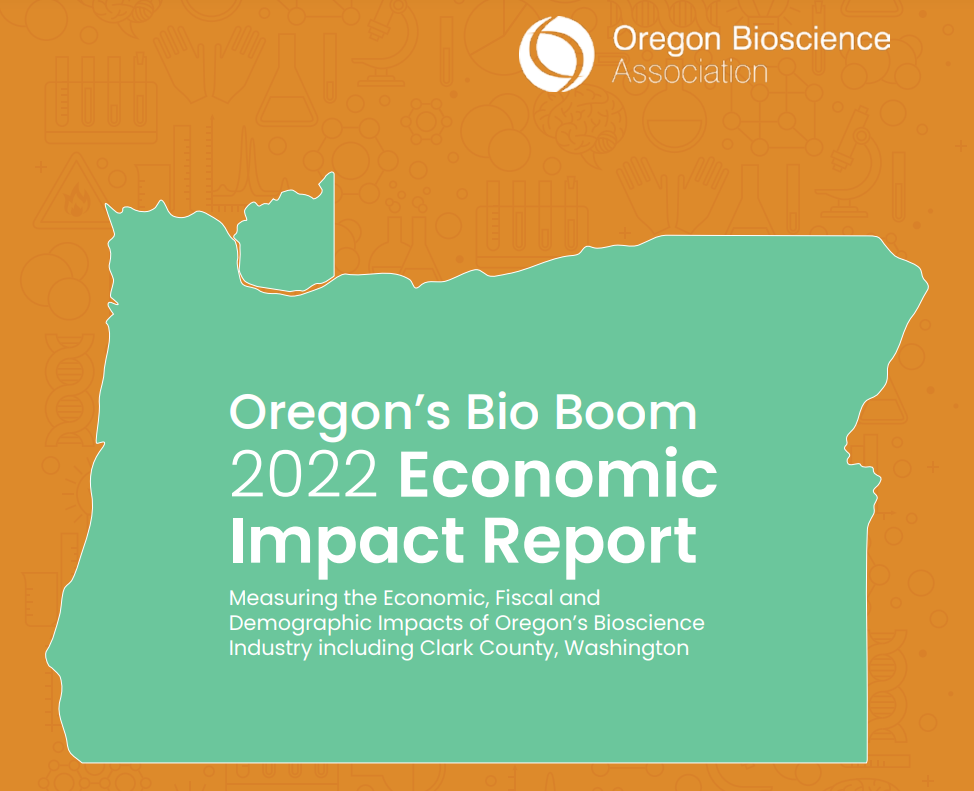 Oregon's Bio Boom 2022 Economic Impact Report front page