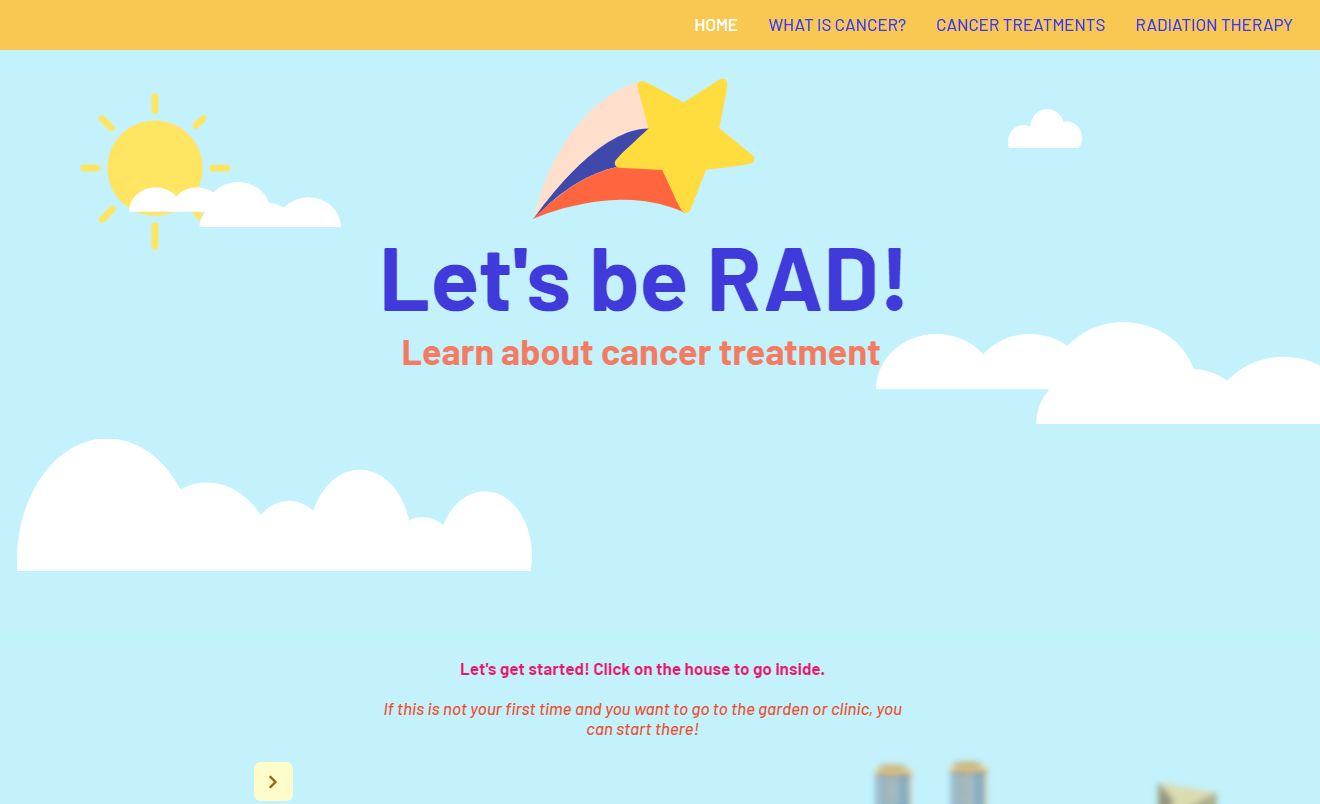 Radiation Therapy student capstone website 