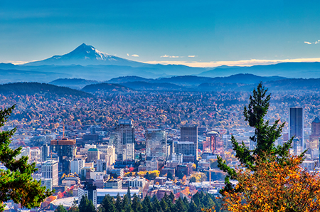 Portland is a friendly, vibrant city with beautiful views of Mt. Hood