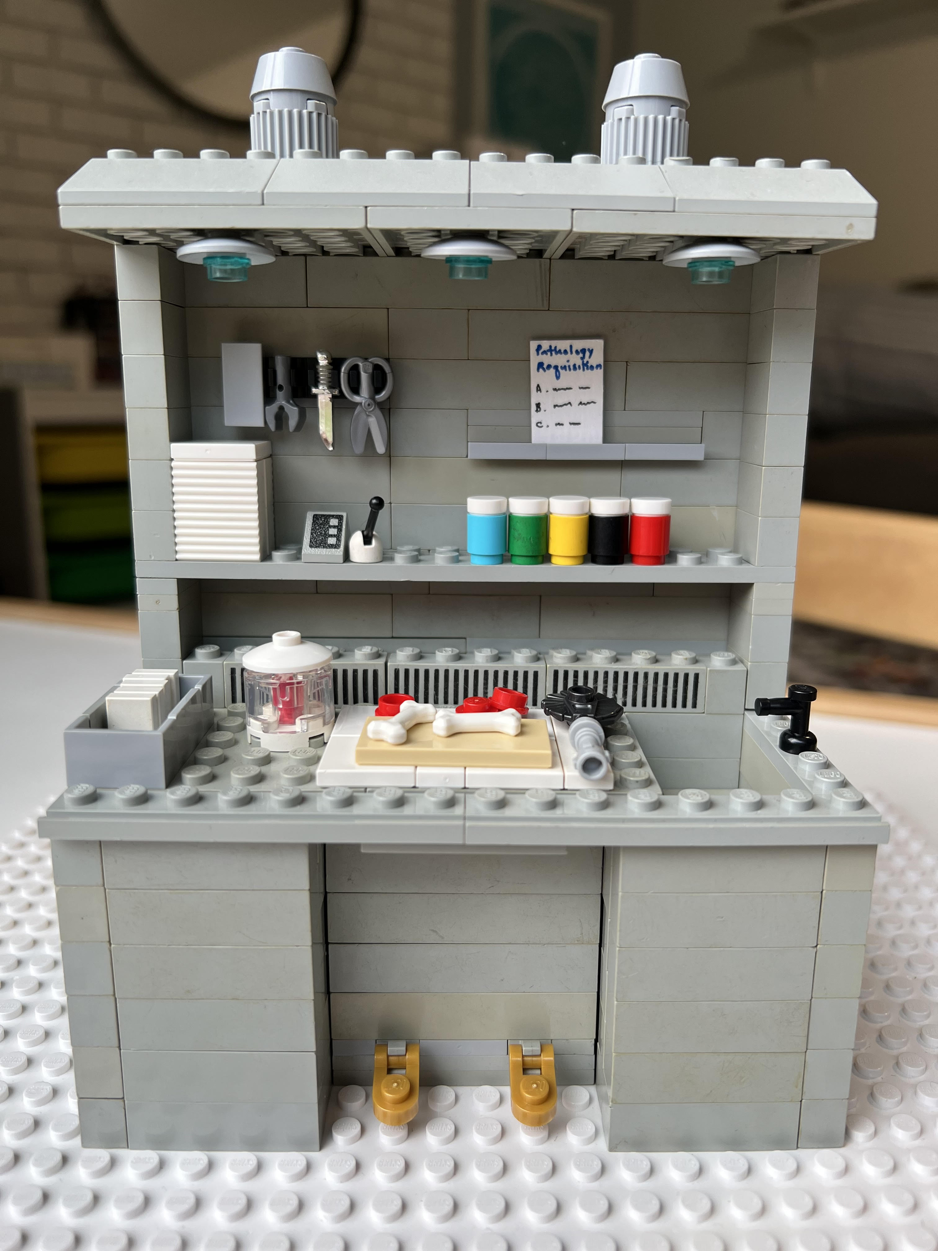 LEGO grossing bench, Amelia Kerns, PA (ASCP)