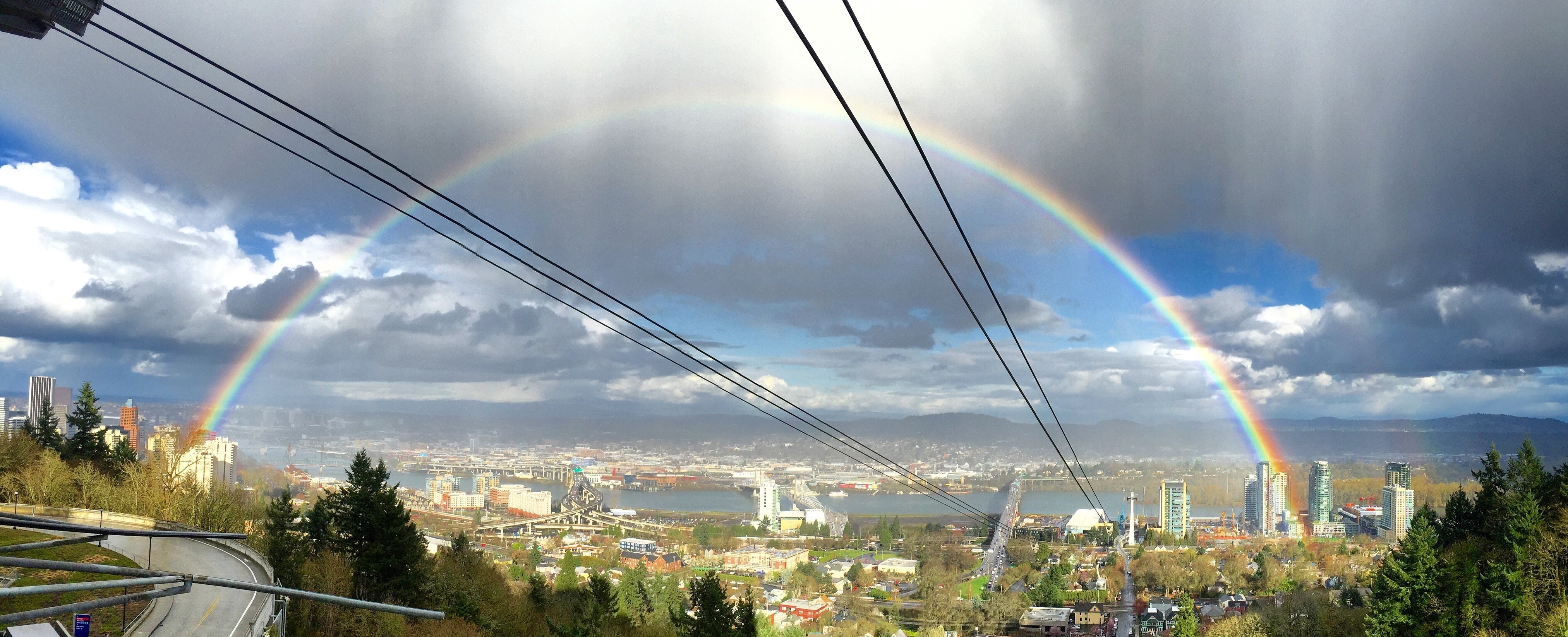 rainbow over South Waterfront