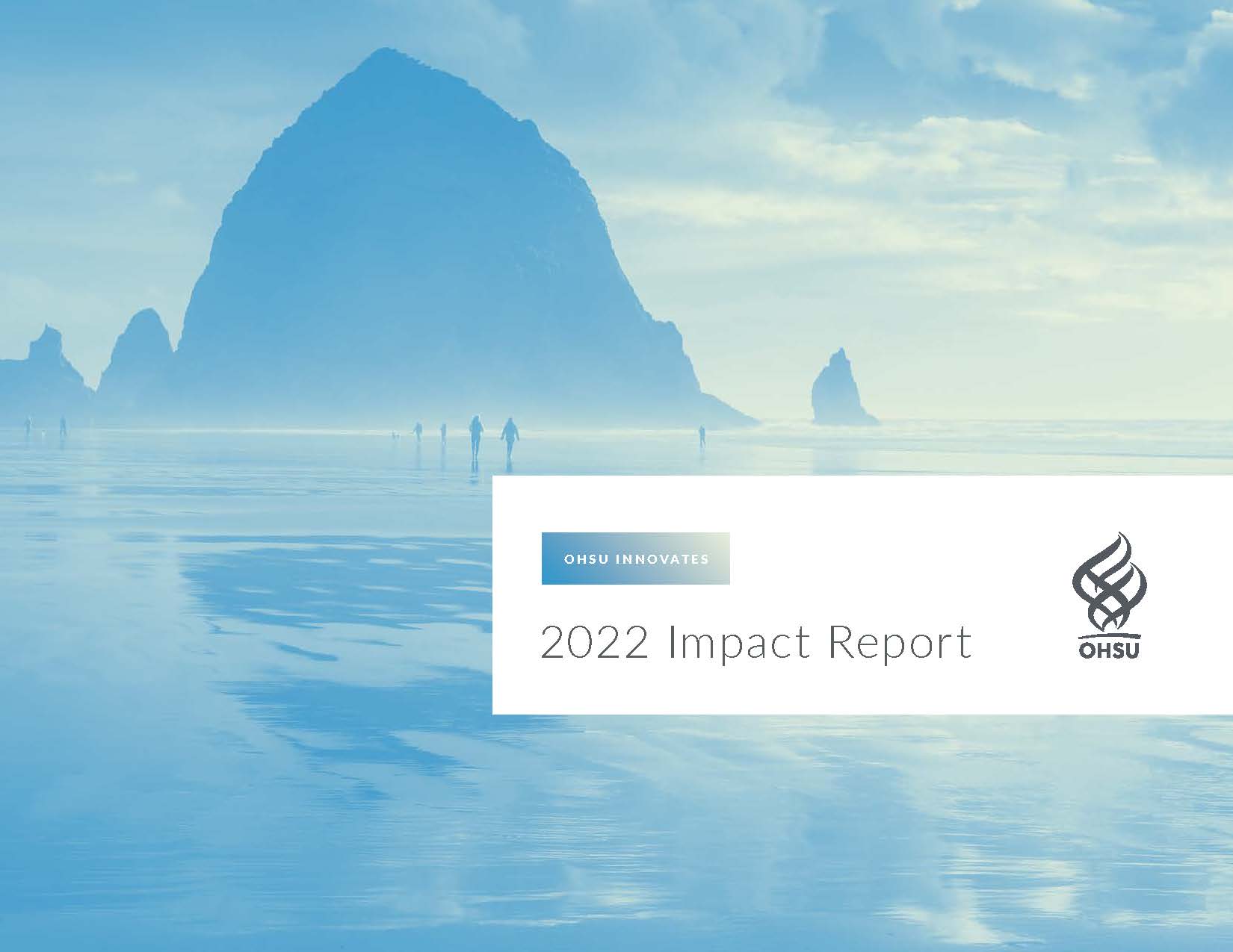 Cover page image for the OHSU Innovates 2022 Impact Report