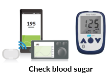 check blood sugar