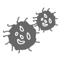 Icon of two cancer cells.