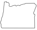 Outline of that state of Oregon.