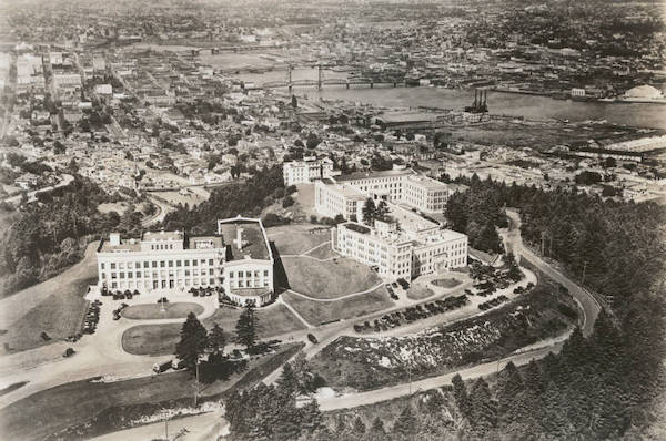 Archive photo of the Marquam Hill campus.