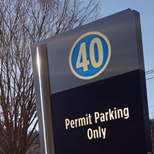Parking Lot 40 sign