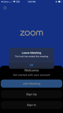 end meeting zoom