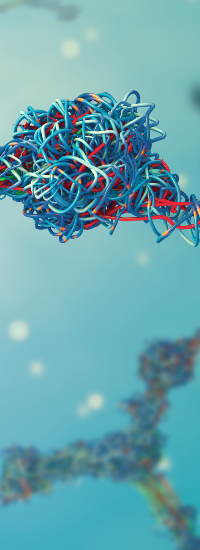 colorful image of DNA strands