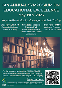 Flyer for the May 19, 2023 Symposium on Educational Excellence