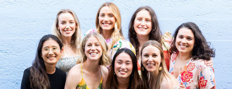 A group photo of the eight women comprising the 2024 OHSU OB/GYN Residency Class.
