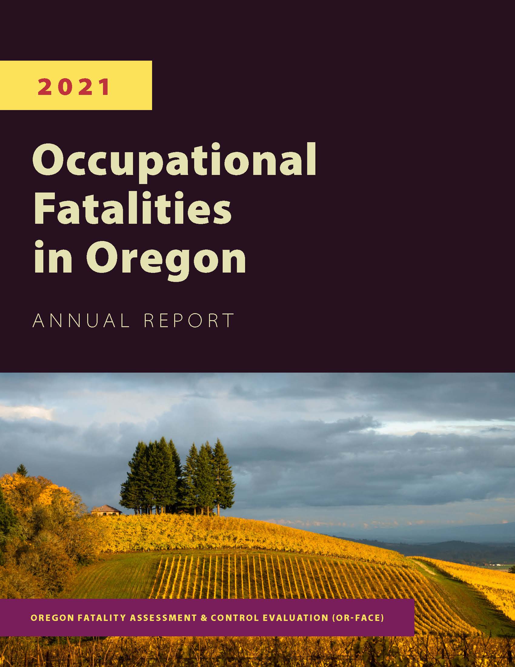 Cover of OR-FACE 2021 Annual Report