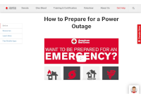 Red Cross How to Prepare for a Power Outage