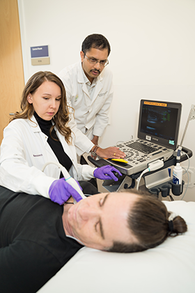 OccHealthSci researchers conduct sleep research in Institute sleep lab.