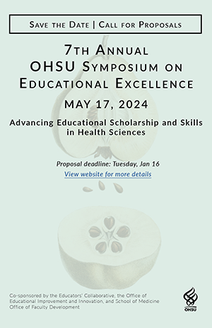 Flyer for May 17, 2024 Symposium on Educational Excellence