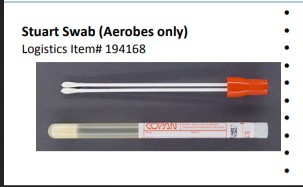 Stuart Swab (Aerobes only) Logistics Item 194168