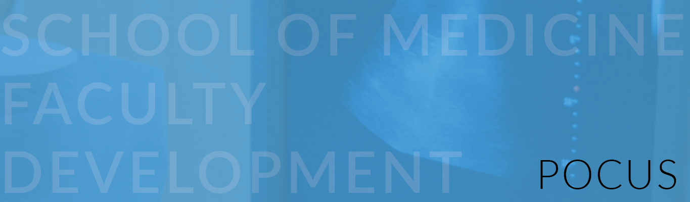School of Medicine Point of Care Ultrasound Champion Program banner