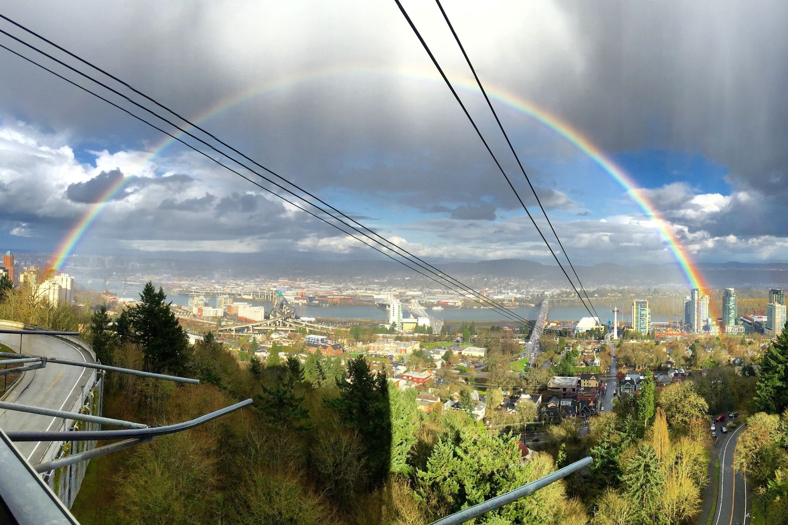 Rainbow over Portland