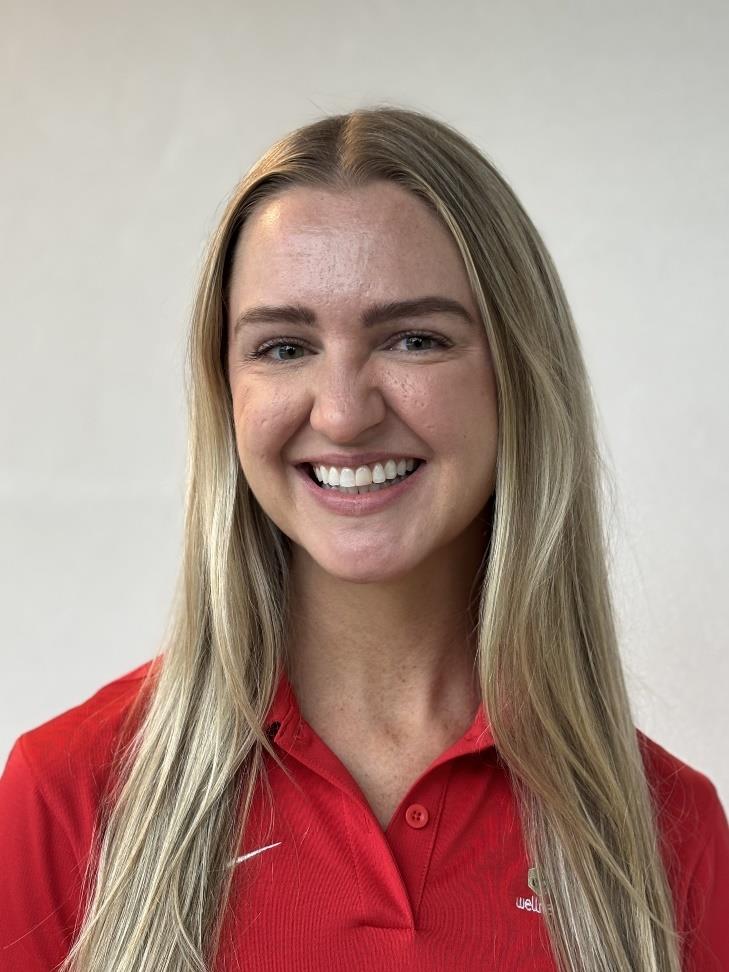 Picture of Katelyn Slater in red march wellness polo shirt