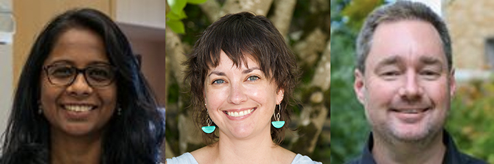 Headshots of authors: Dr Swetha Murthy, Dr Kelly Monk & Dr Ben Emery