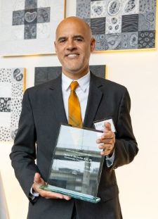 Cliff Coleman, MD receiving the Walter C. Reynolds Community Service Award